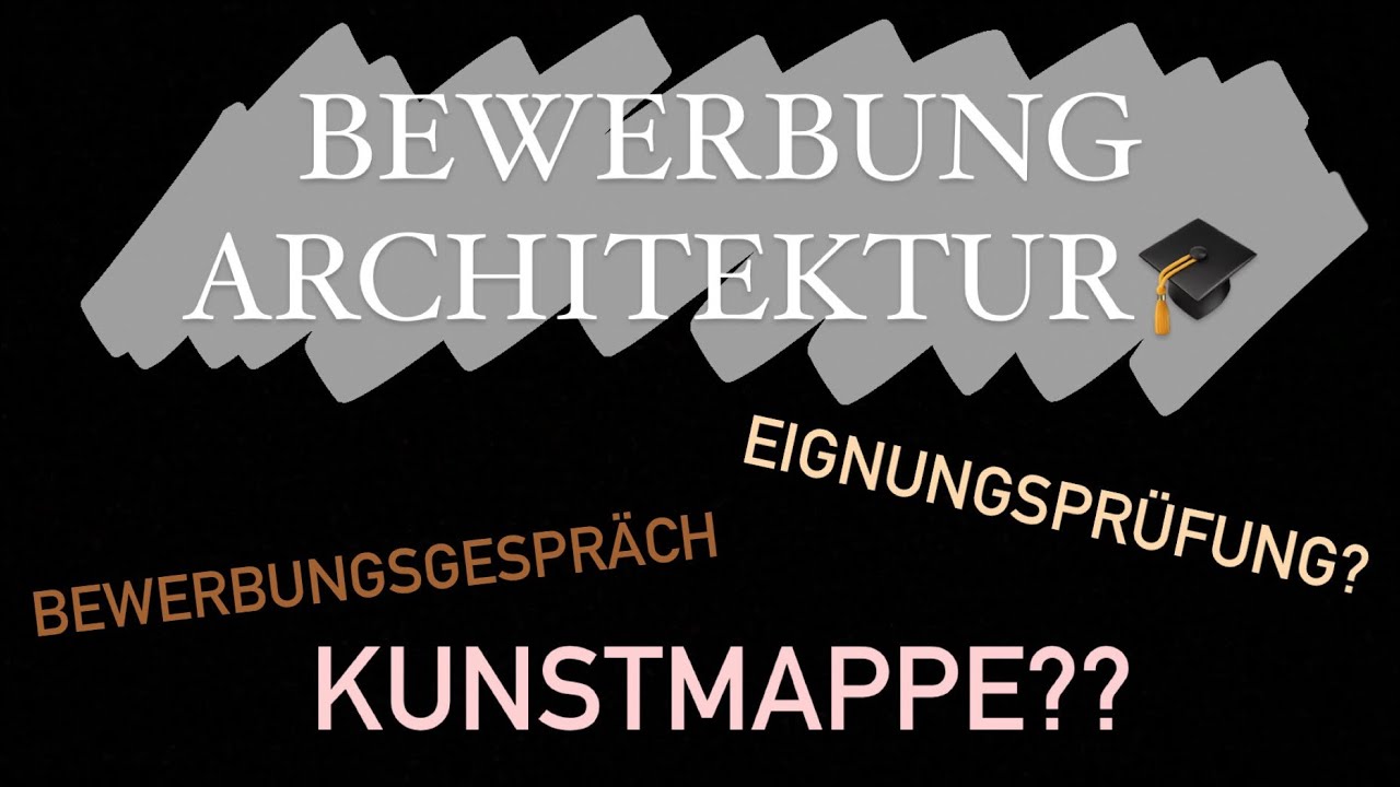 So bewirbst du dich für ARCHITEKTUR 🎓 I Fulya