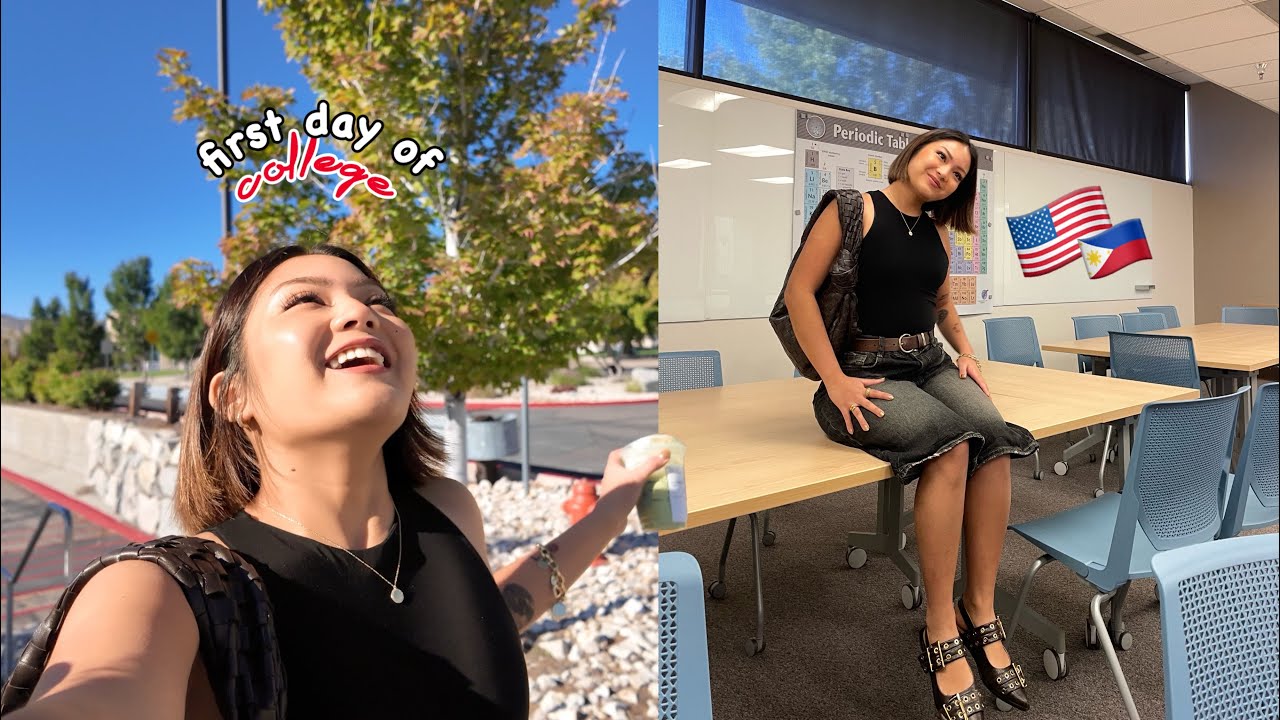 College JEOrney📚 ПЕРВЫЙ ДЕНЬ КОЛЛЕДЖА В АМЕРИКЕ🇺🇸 очное занятие!! *нервничаю*