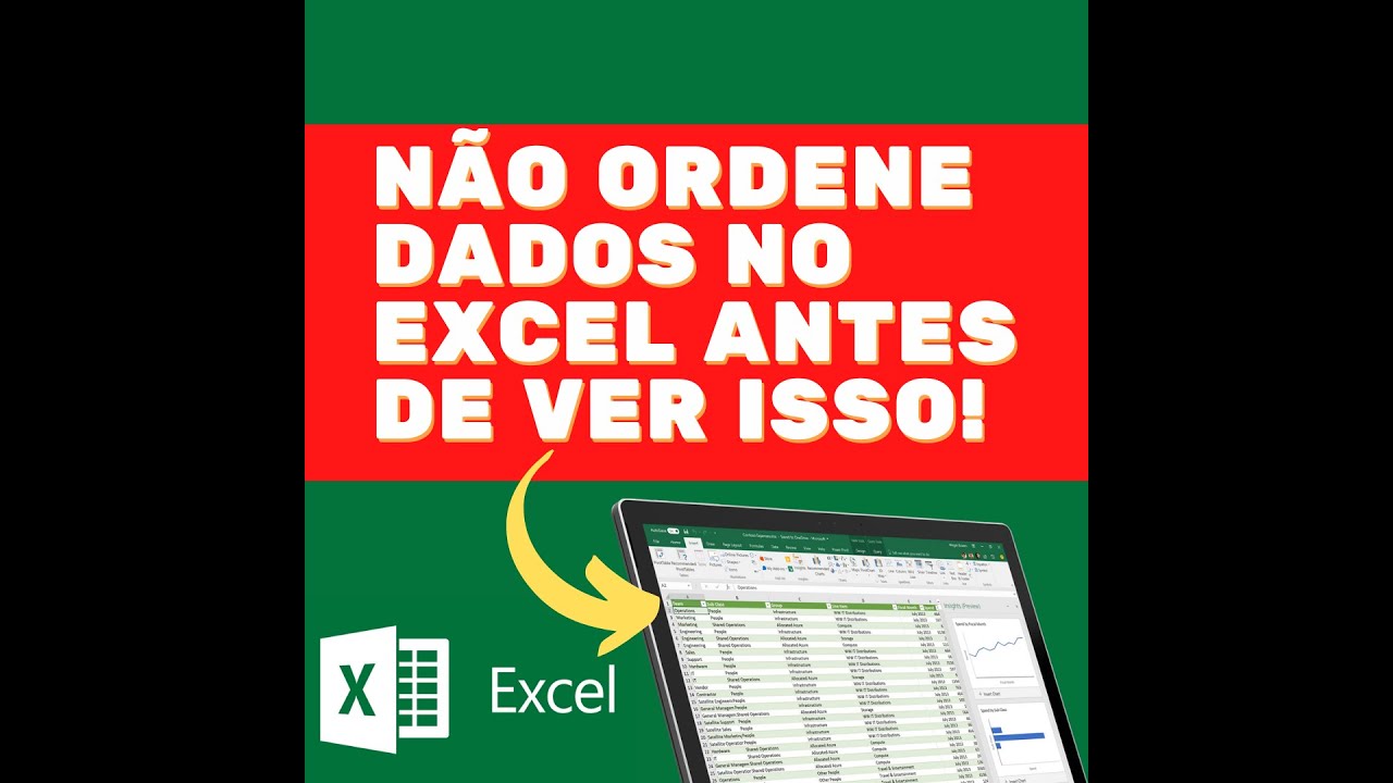 Como colocar em ordem alfab&eacute;tica ou num&eacute;rica no Excel. Atualizado 2020