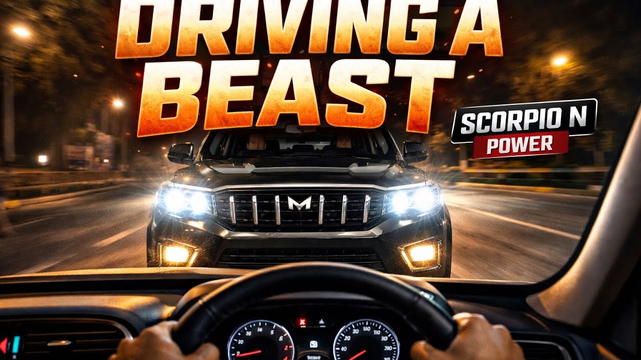Scorpio N Driving Experience (Night Drive view) #youtube #trending #carlovers 