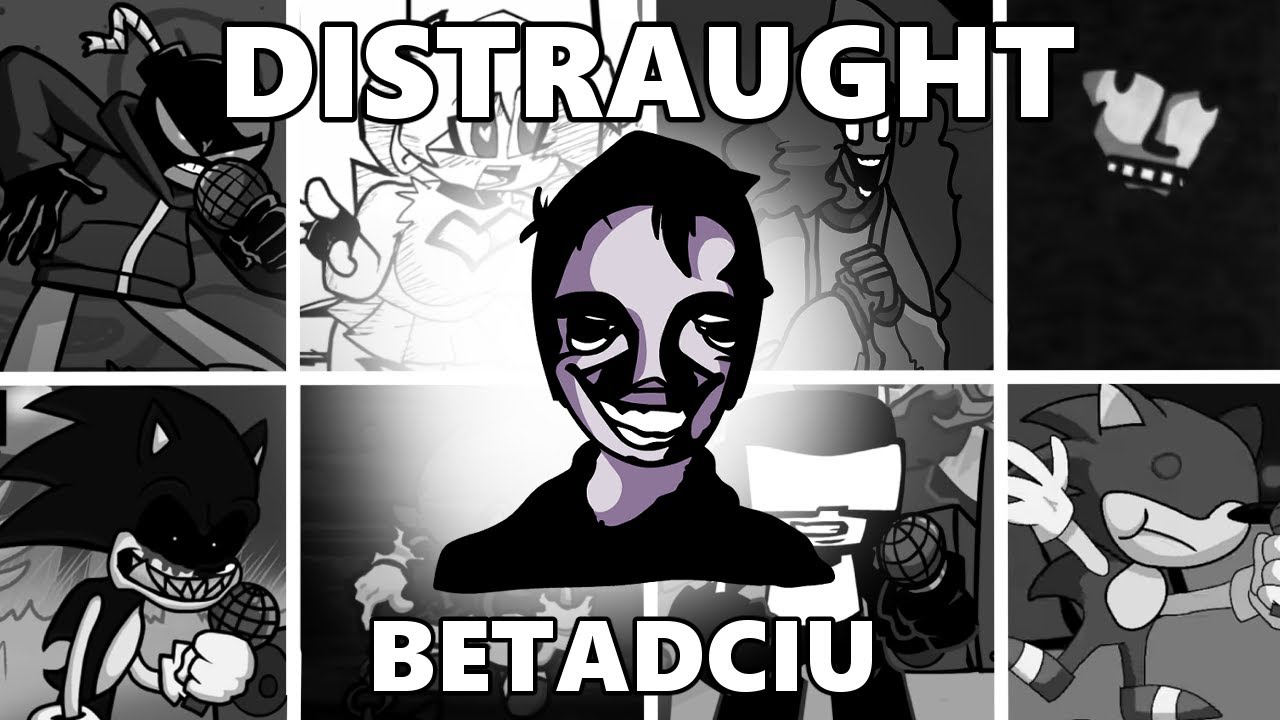 DISTRAUGHT BUT EVERY TURN A DIFFERENT CHARACTER IS USED | FNF COVER