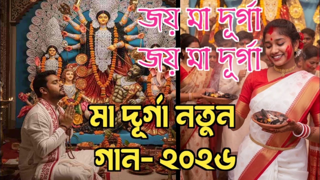 জয় দুর্গা মা, জয় দুর্গা মা | durga puja new song 2026 |  ঢাকের তালে নাচে প্রাণ—জয় দুর্গা মা।