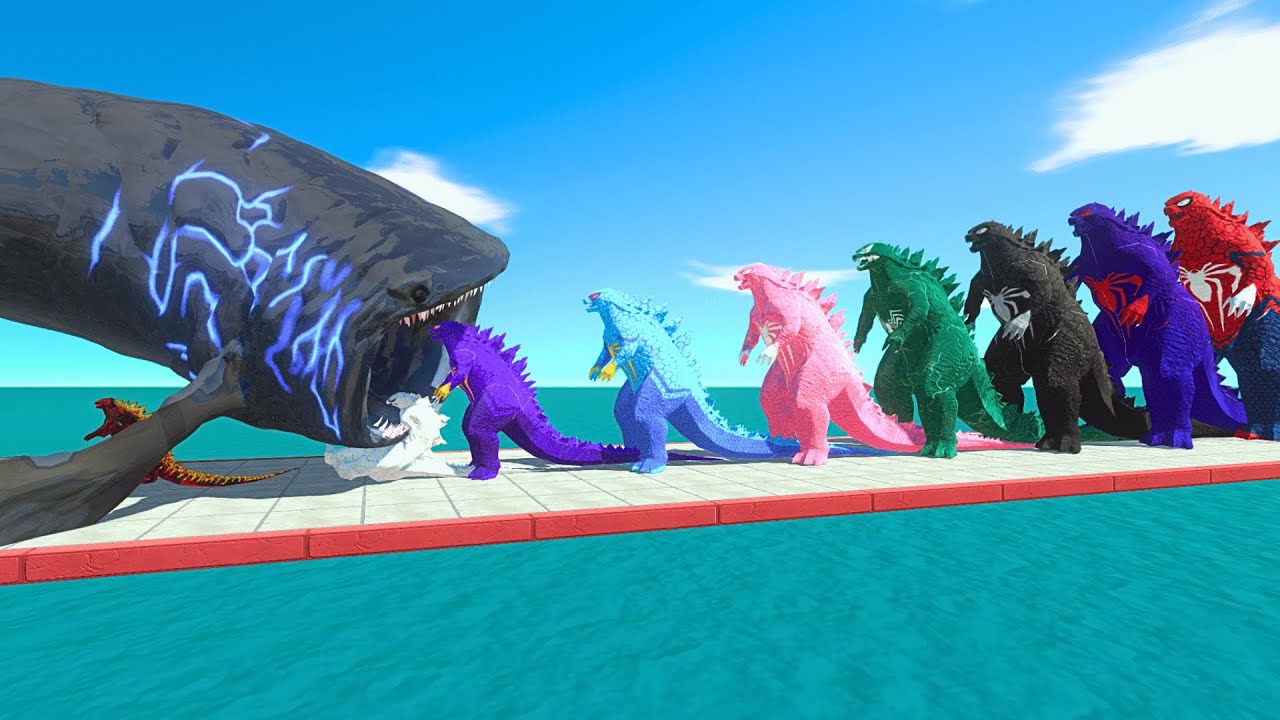 All Kaiju Monsters vs 10 Levels of SPIDERMAN TEAM - ARBS Size Comparison