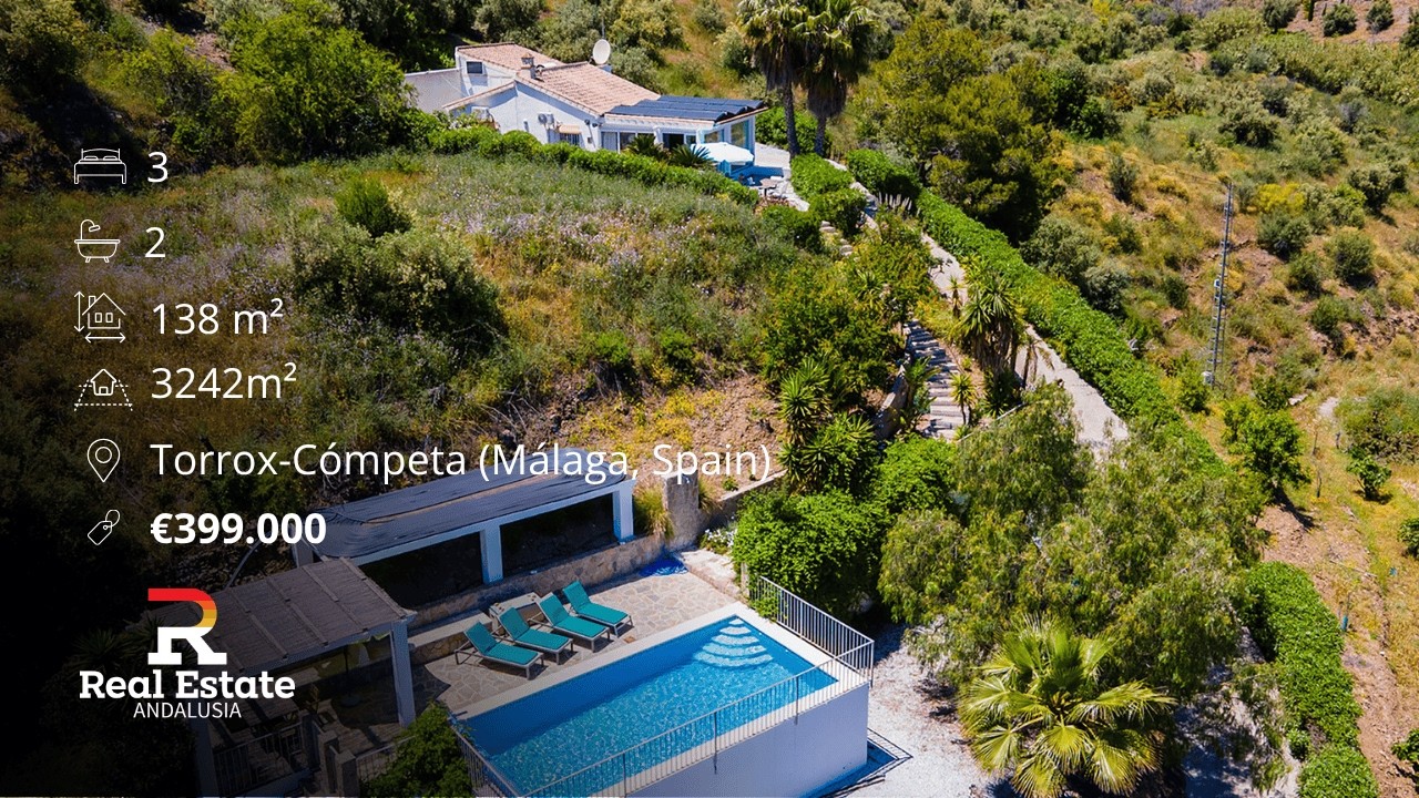 €399K Spanish Villa with Pool and Guest Accommodation in Costa Del Sol –  Torrox-Cómpeta