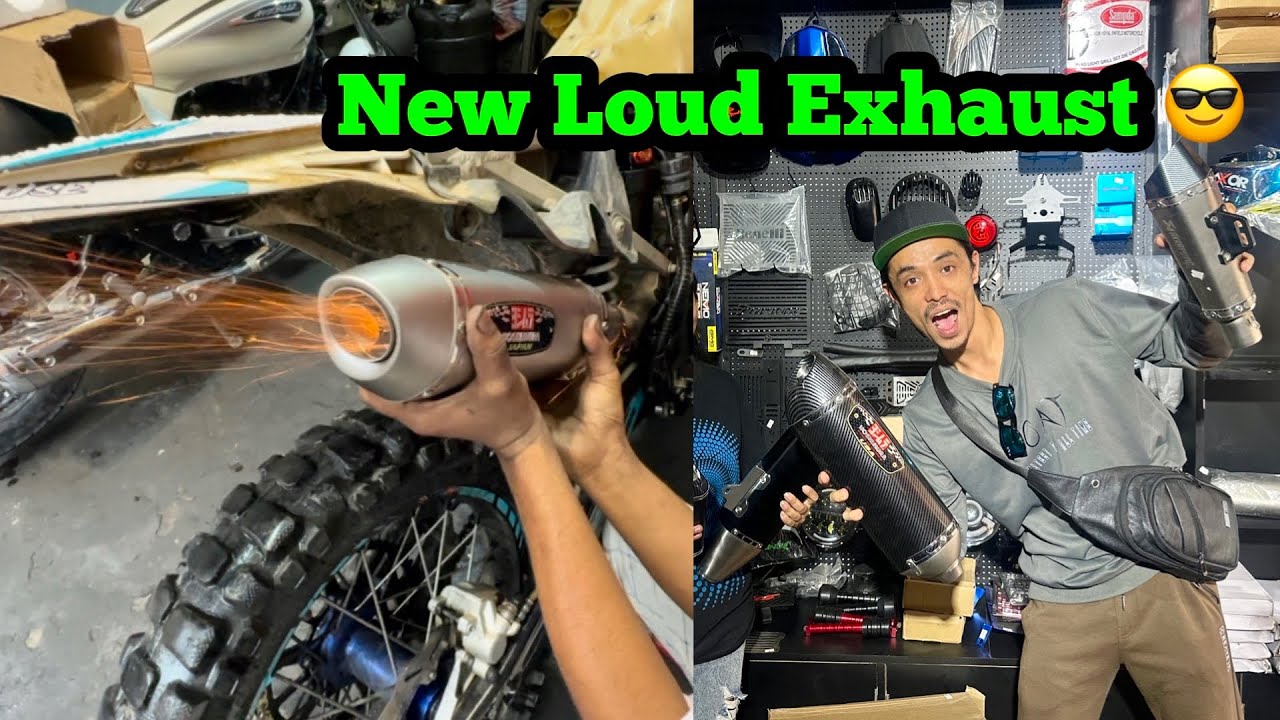 Bought a new Exhaust - Best Exhaust for Dirt Bike 😍