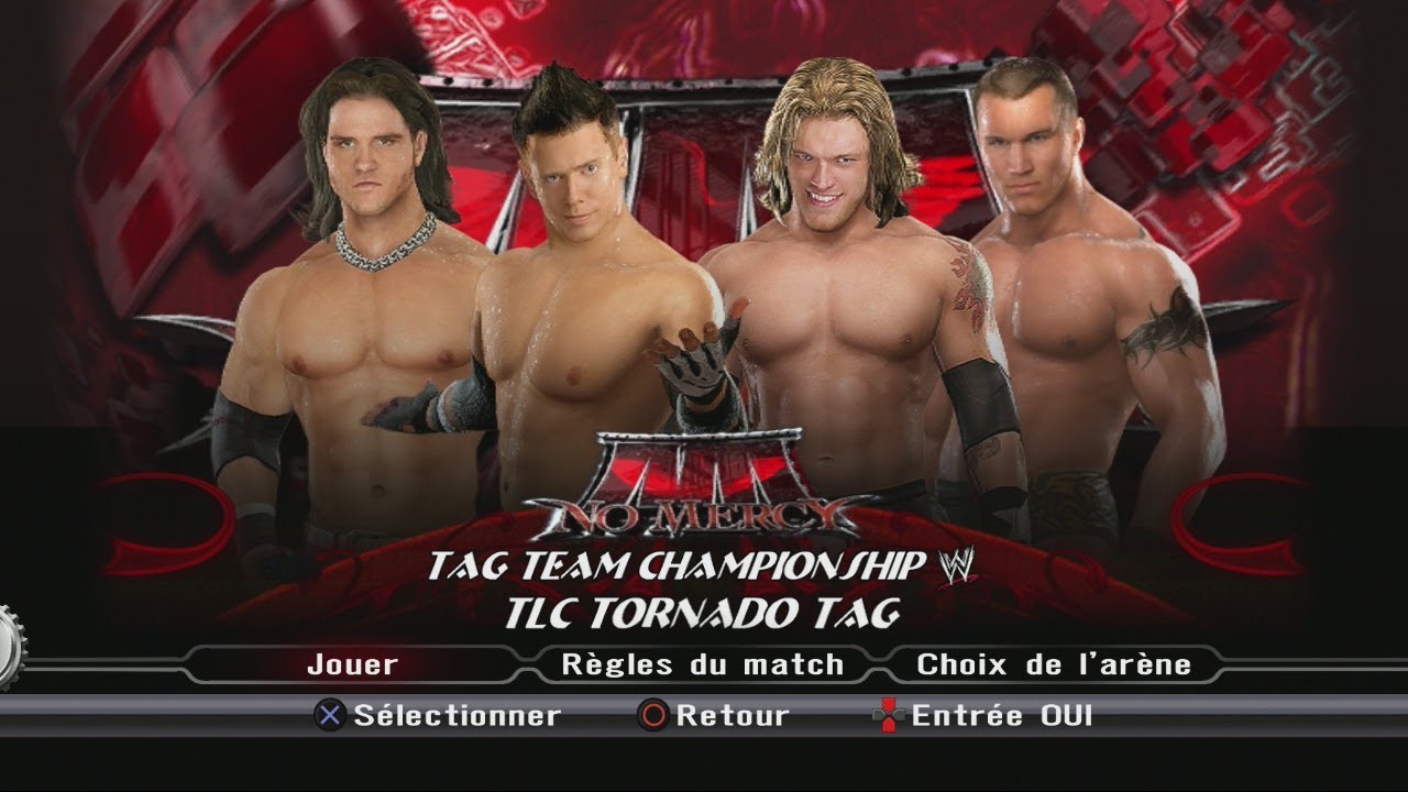 WWE SMACKDOWN VS RAW 2009 (THE MIZ & JOHN MORRISON VS RATED RKO) (TLC) PS3