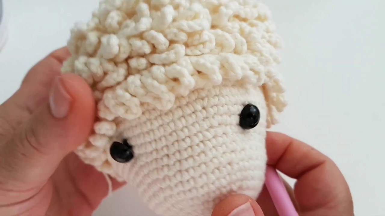 Szőrme öltés  /How to Fur Stitch /amigurumi, lame, lamb hair crochet
