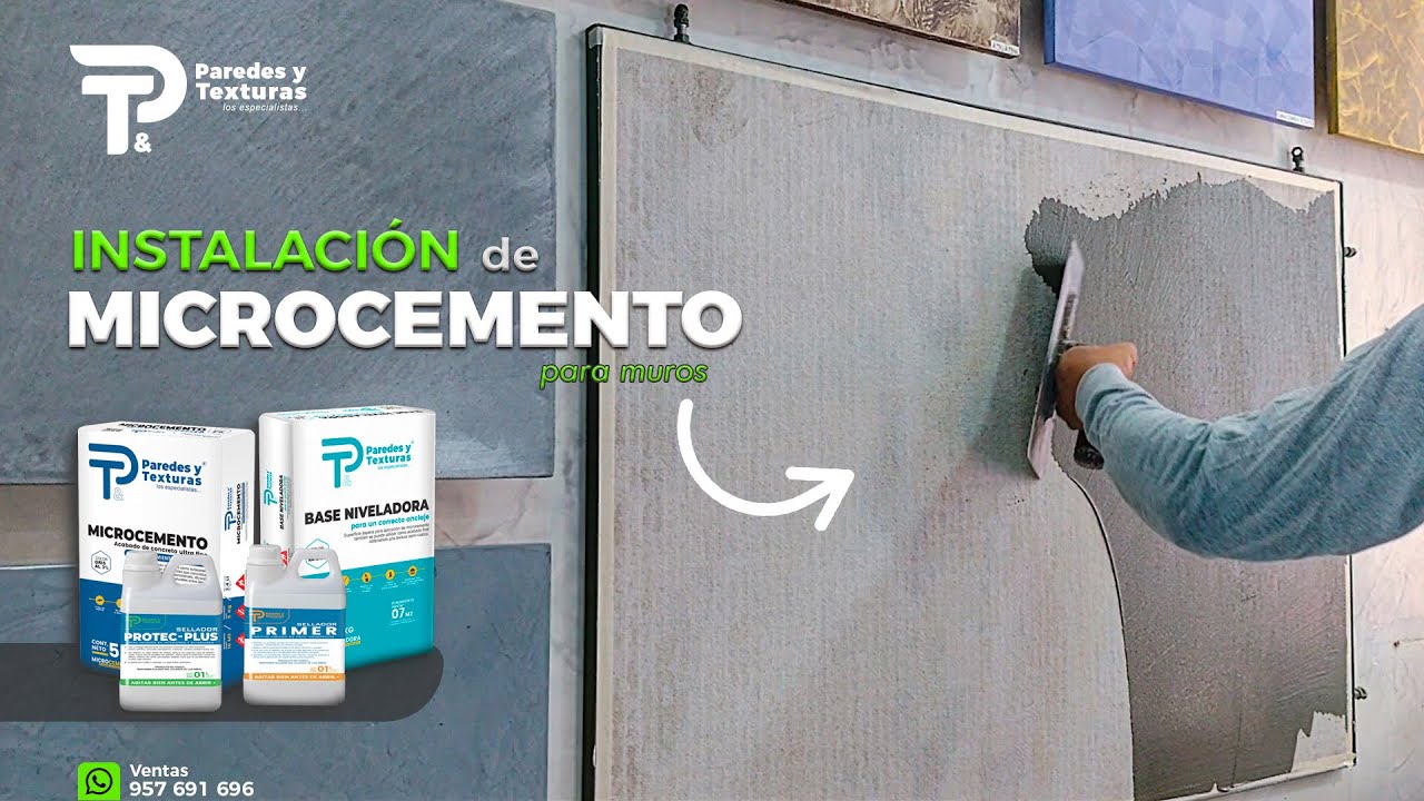 COMO INSTALAR MICROCEMENTO PARA MUROS | PAREDES Y TEXTURAS 