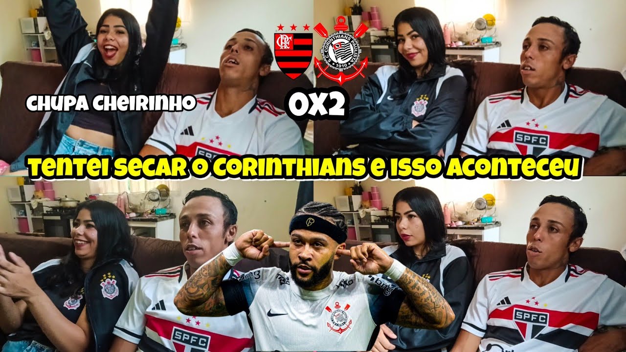 REACT FLA 0x2 COR - Secando o Corinthians ao vivo e passando vergonha🙄