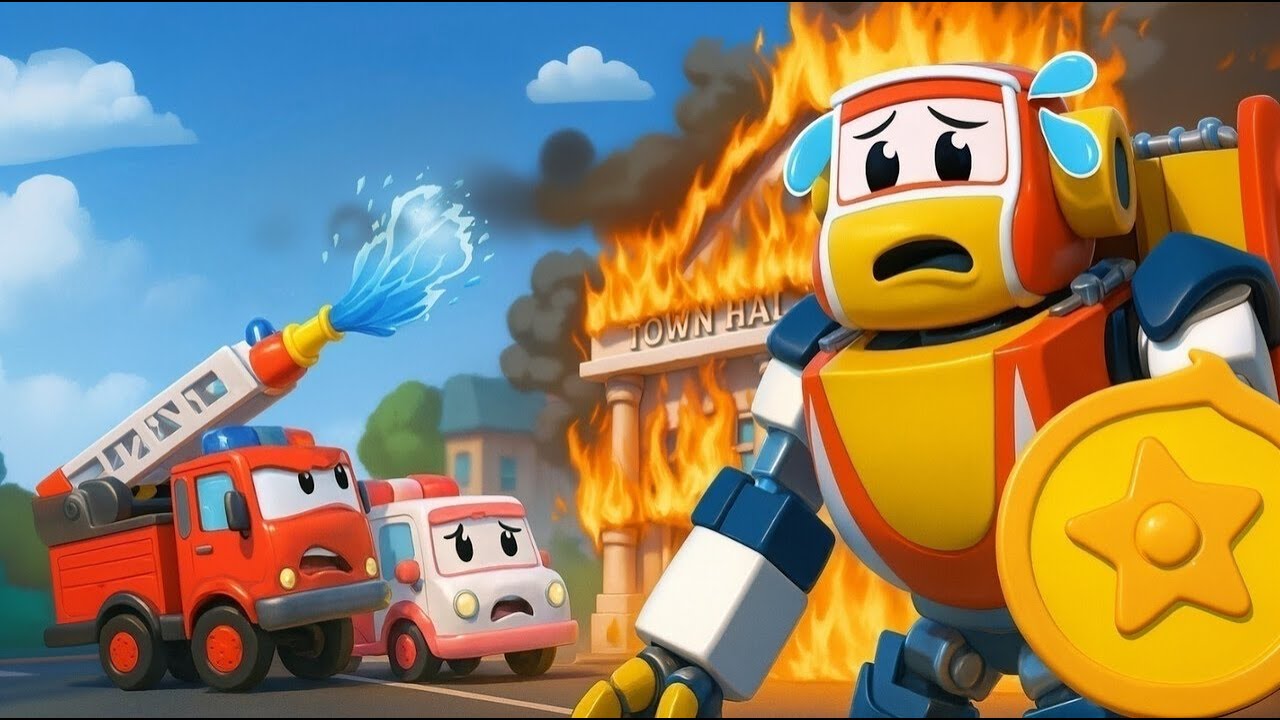 🔥 Wer hat das Feuer verursacht? Polizeibeamter & Roboterdetektive 🚒| Robofuse