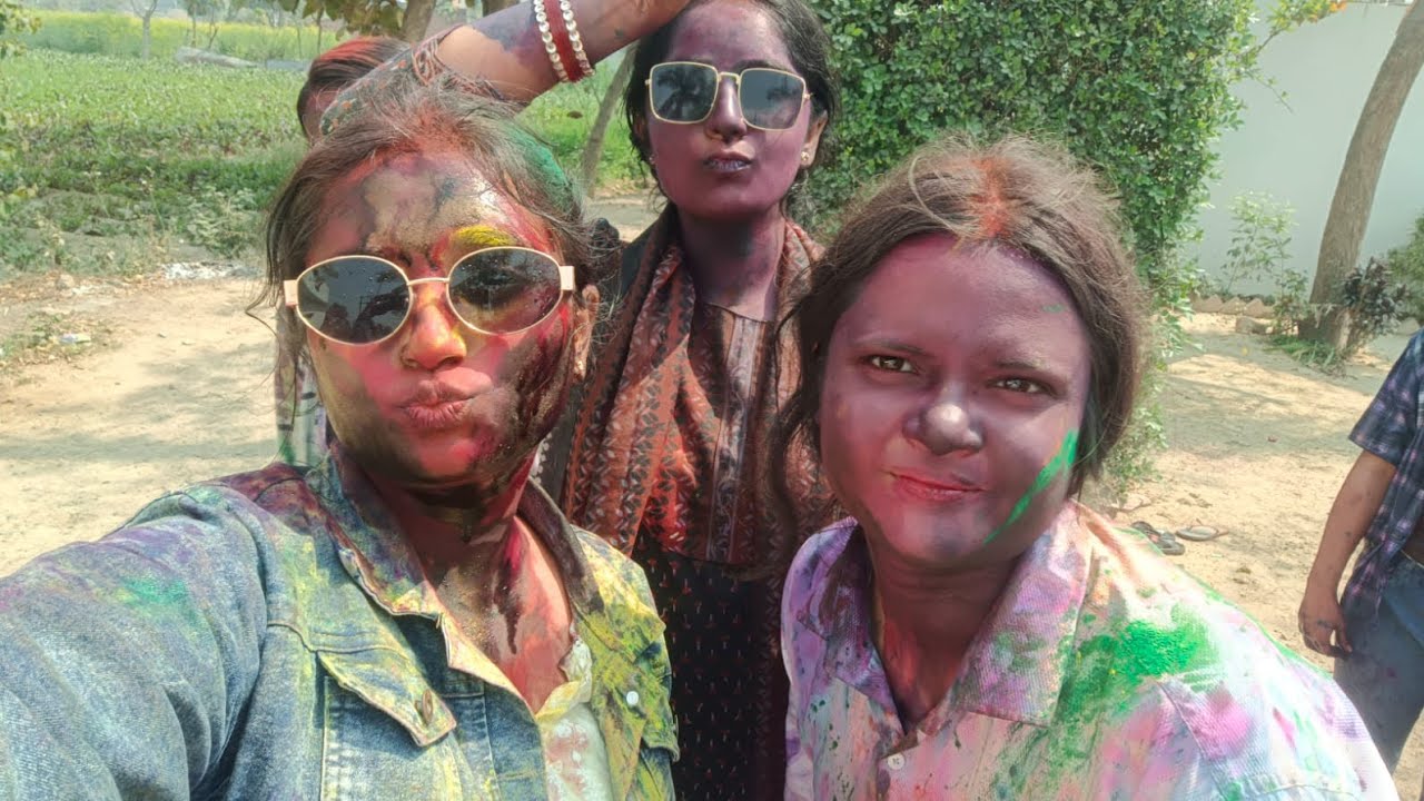 गांव वाली होली /holi celebrations late post video #holivibes #holivideo #familyvlog #himanshilife14