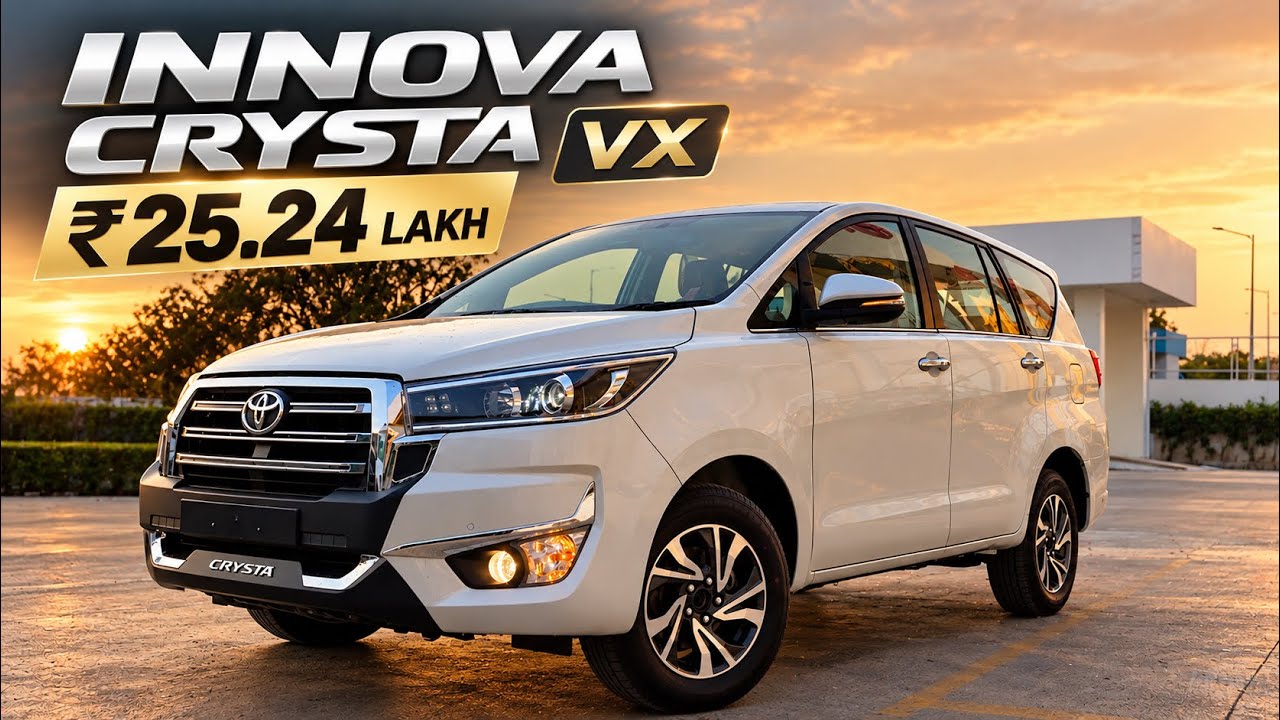Toyota Innova Crysta VX 2026 🔥 ₹25.24 Lakh | Features, Interior & Full Details | MotorCraze