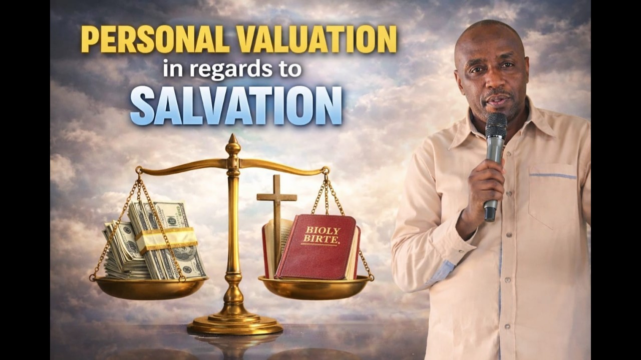 PERSONAL VALUATION IN REGARDS TO SALVATION{By.Apostle.Cosmas Moka}