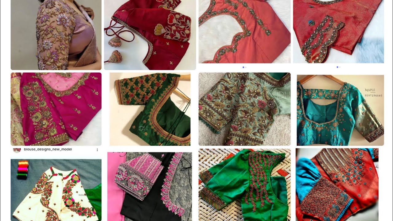 Bridal worked blouse designs
