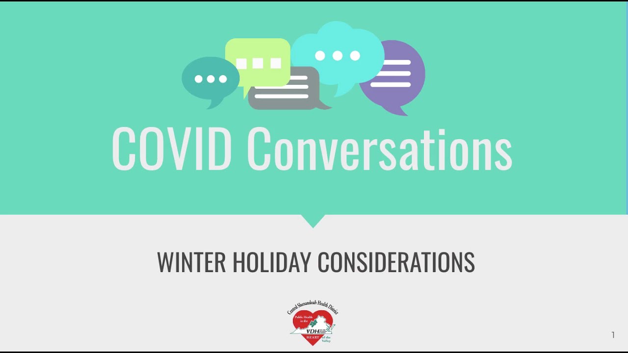 COVID Conversations Winter Holiday Considerations
