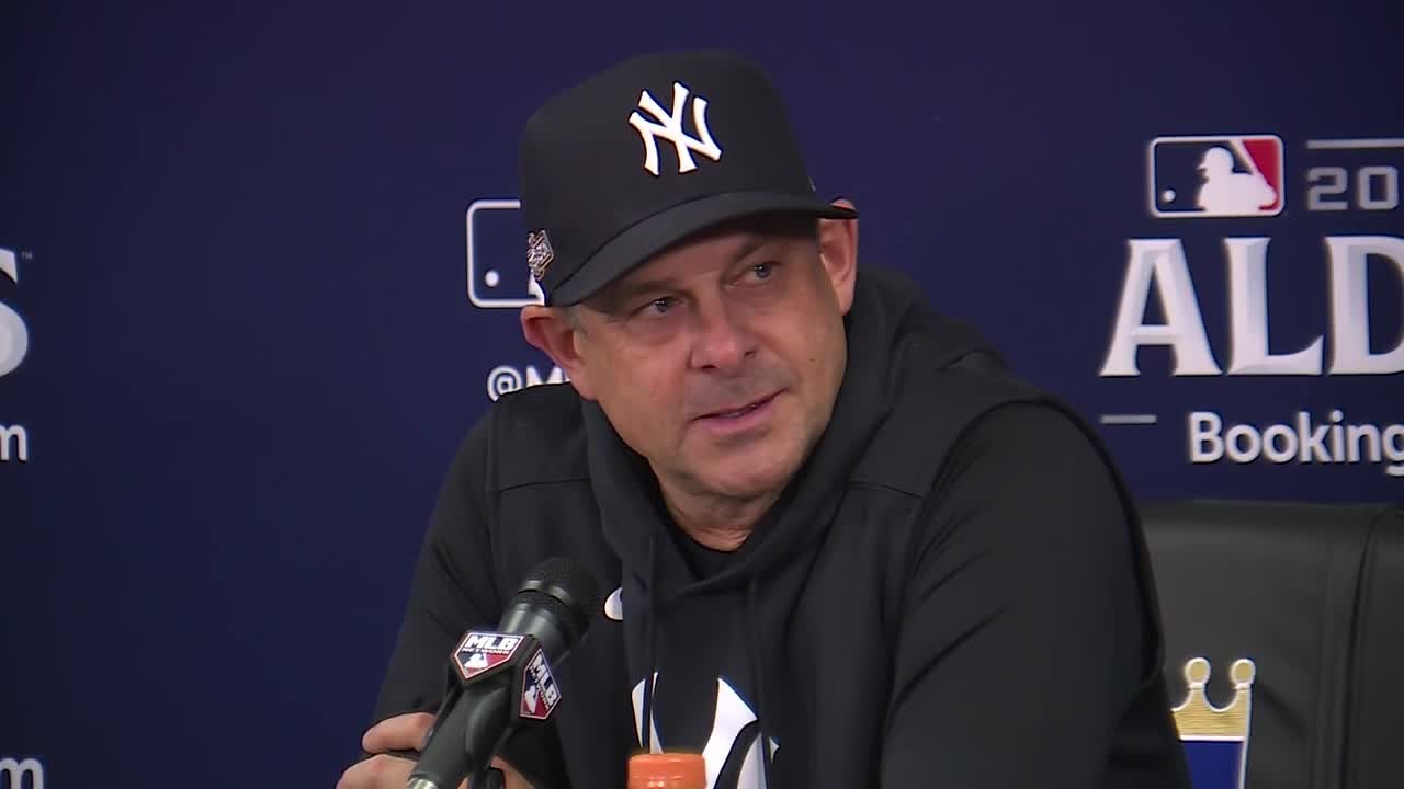 Yankees manager Aaron Boone's postgame comments after Royals-Yankees Game 3