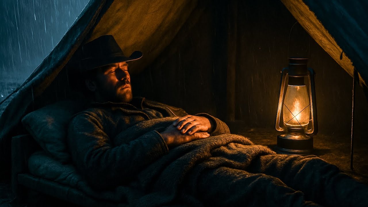 John Marston Finds Peace in a Tent | Gentle Rain Sounds for Sleeping