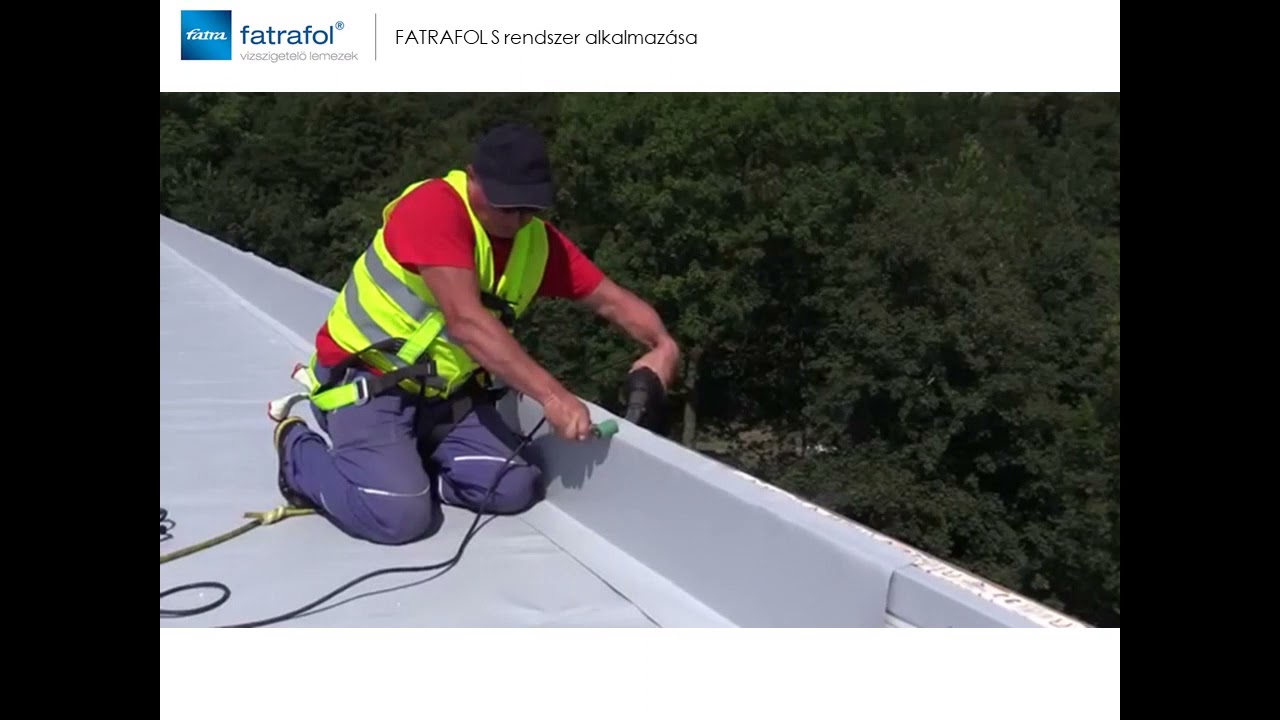 Fatrafol S csapadékvíz szigetelő rendszer telepítése