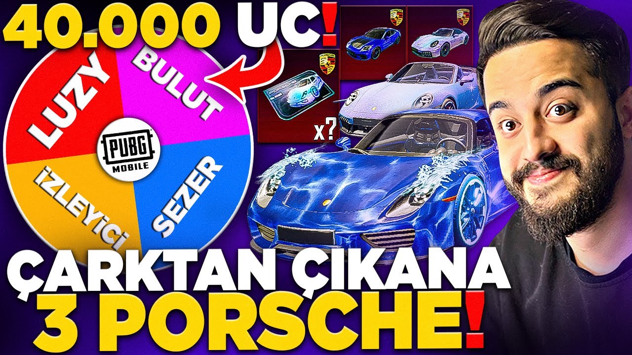 ÇARKTAN ÇIKANA PORSCHE ALIYORUZ! (3 ARABA ALDIK) PUBG Mobile