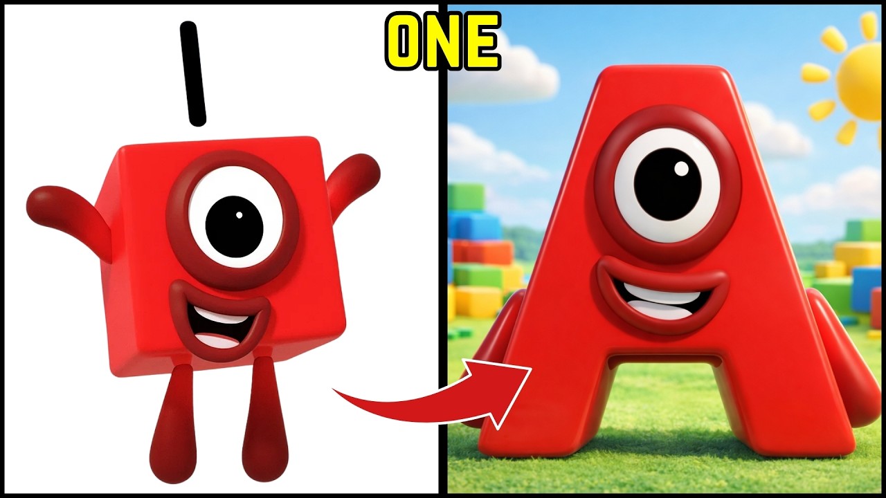 🔤🔢 Numberblocks Reimagined as Alphabet✨ | A Fun ABC Learning Adventure for Kids!