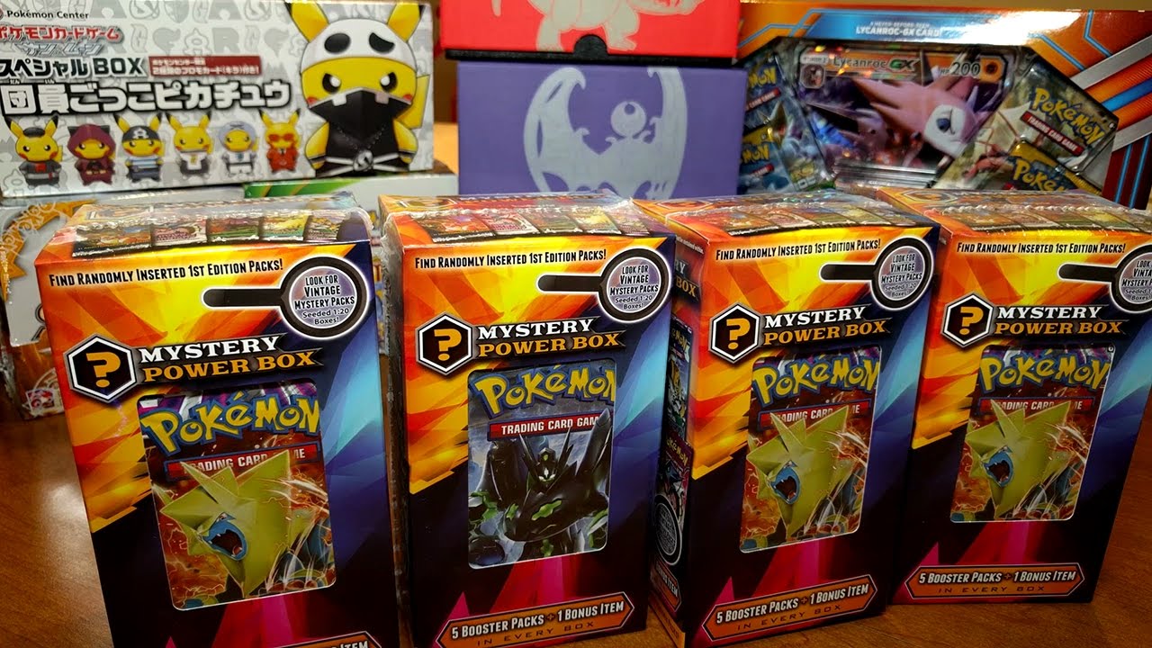 Opening 4 Pokemon Mystery Boxes
