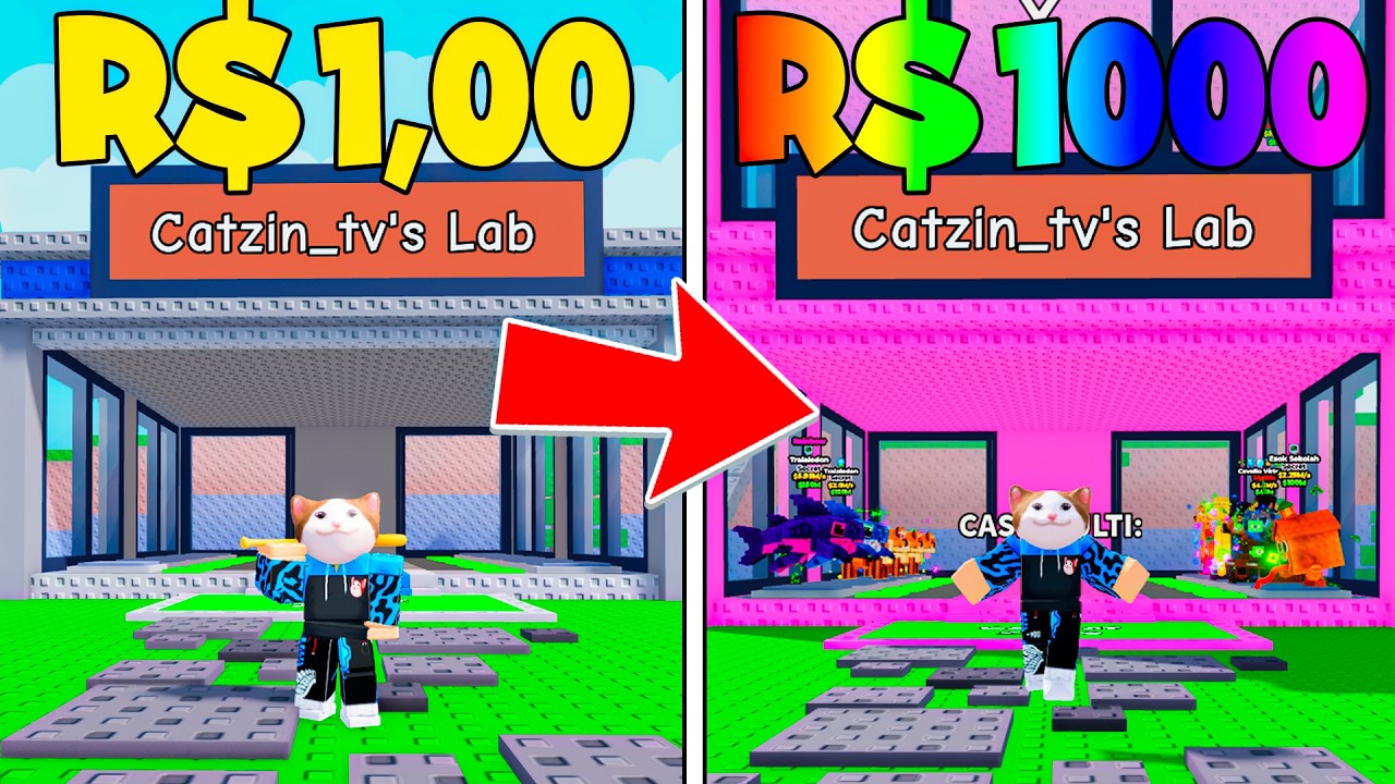 COMECEI DO ZERO NO NOVO JOGO DA LCW ''LABORATÓRIO BRAINROT''