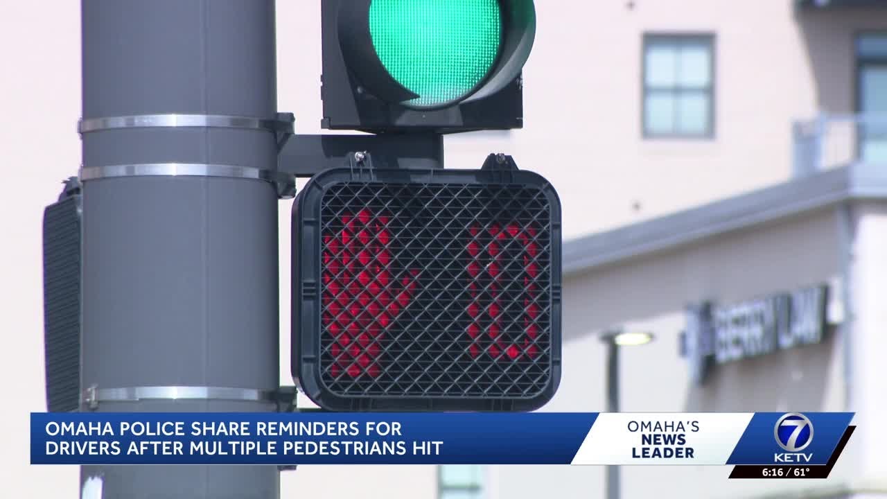Omaha police share reminders for drivers after multiple people hits
