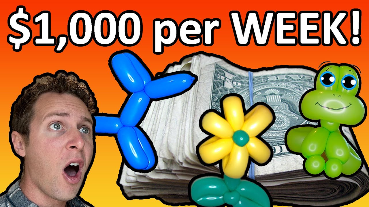 How to Make $1,000 per WEEK Balloon Twisting