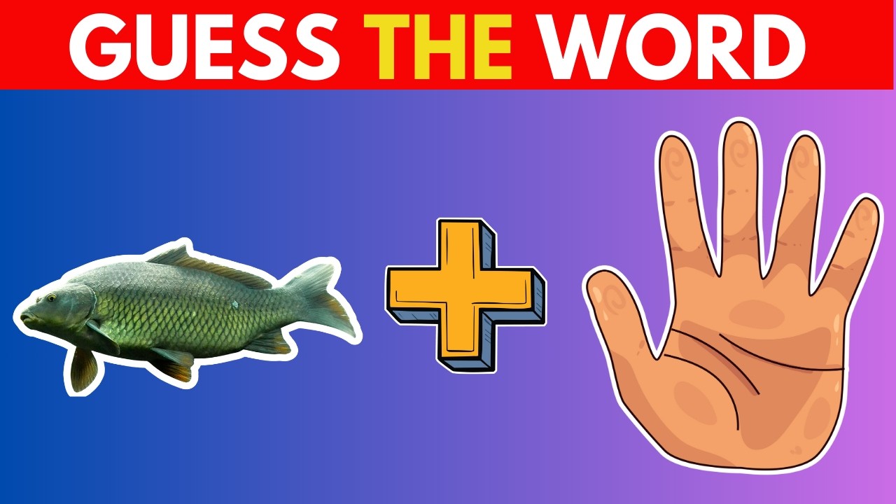 Guess The Word By EMOJI | Words Emojis Quiz Challenge For Kids