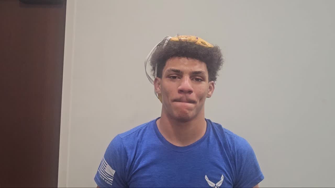 Watch state champ Daelyn Esaw talk about title