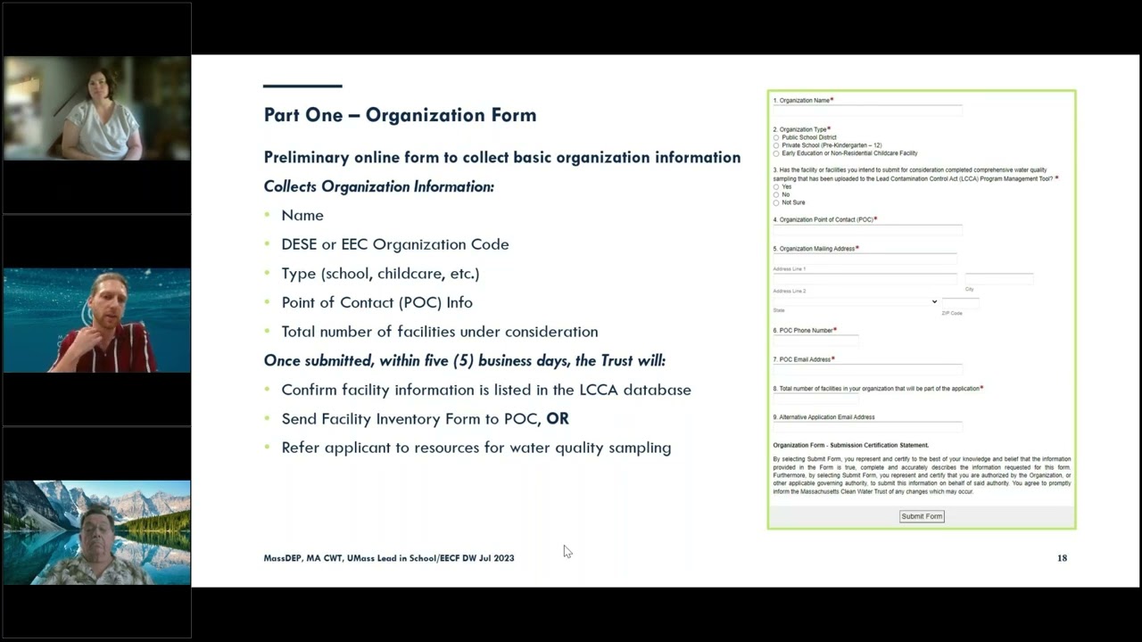 July 26, 2023-  Lead in Drinking Water in Schools Informational Webinar