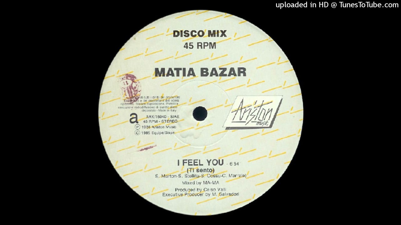 Matia Bazar - I Feel You (Ti Sento) (Mixed By MA-MA)