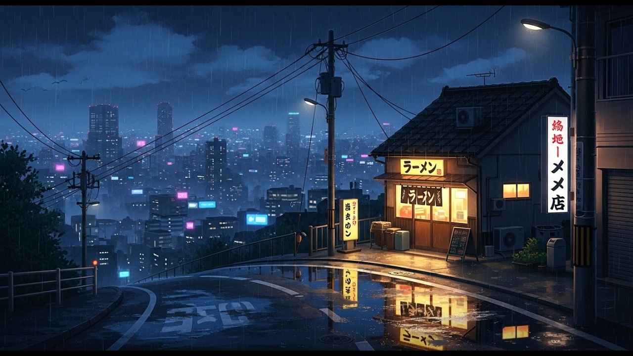 Lofi Music Tokyo Rainy Night 🌧️ | Cozy Chill Beats to Relax