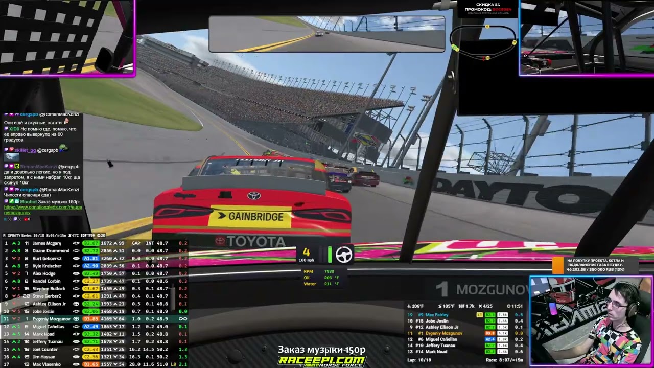 НАСКАР одной ногой