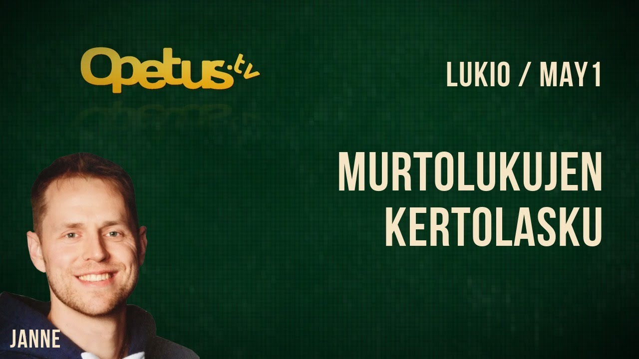 Murtolukujen kertolasku