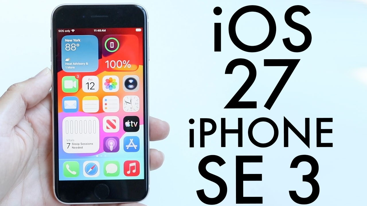 iOS 27 на iPhone SE (2022)! (Новые функции, время работы от батареи и производительность)