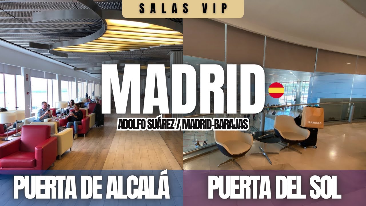 SALAS VIP EM MADRID | Relaxe em um dos maiores aeroportos da Europa com duas op&ccedil;&otilde;es interessantes