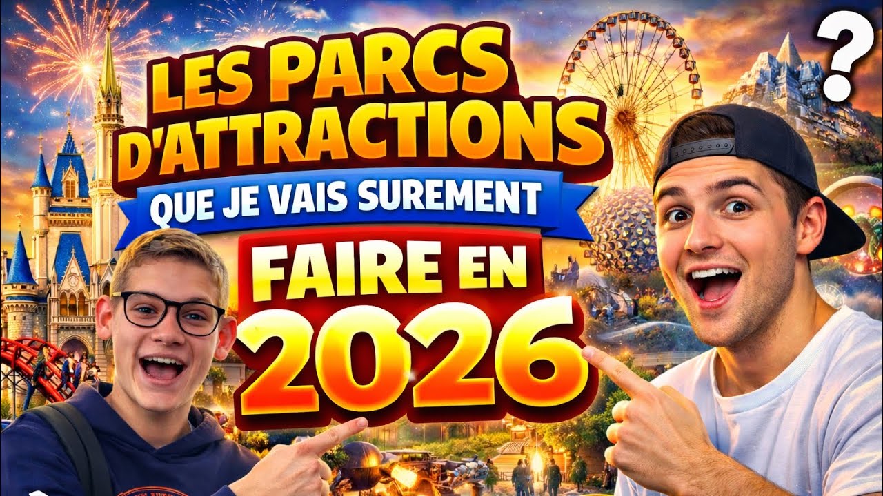 Les parcs d’attractions que je vais sûrement faire en 2026 !! 