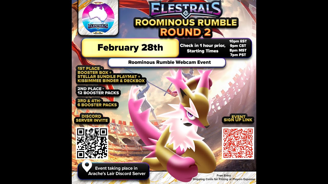 Elestrals Roominous Rumble Round 2 Announcement!