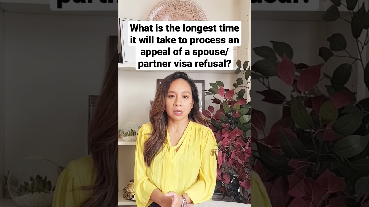 What is the longest time it will take to process an appeal of a spouse or partner visa refusal?
