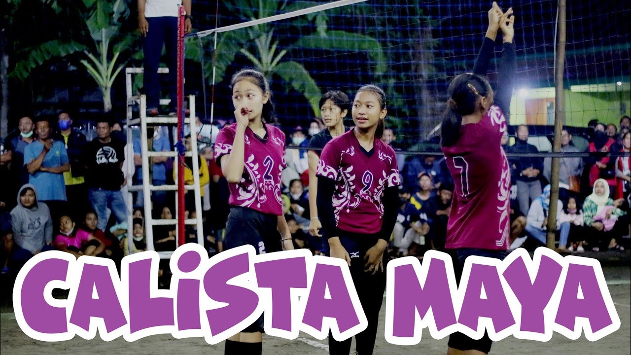 Permainan Bola Voli Putri Calista Maya Membuat Penonton Senang