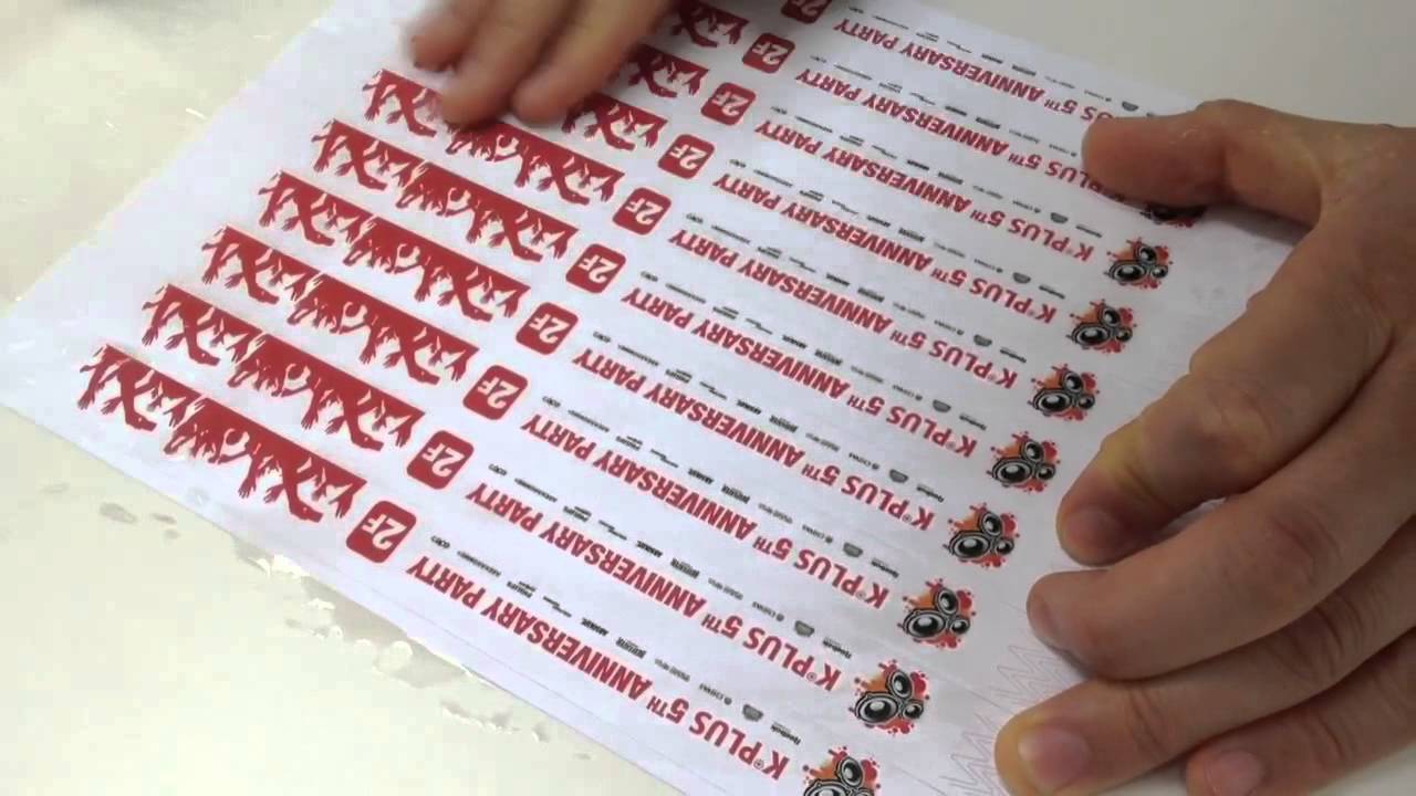 inkjet printable tyvek wristband