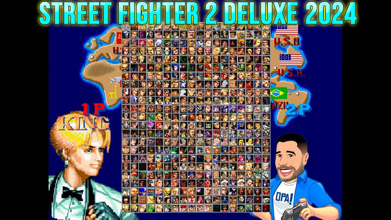 Street Fighter 2 Deluxe 2024 - Jogando com King - Roda em PC fraco.