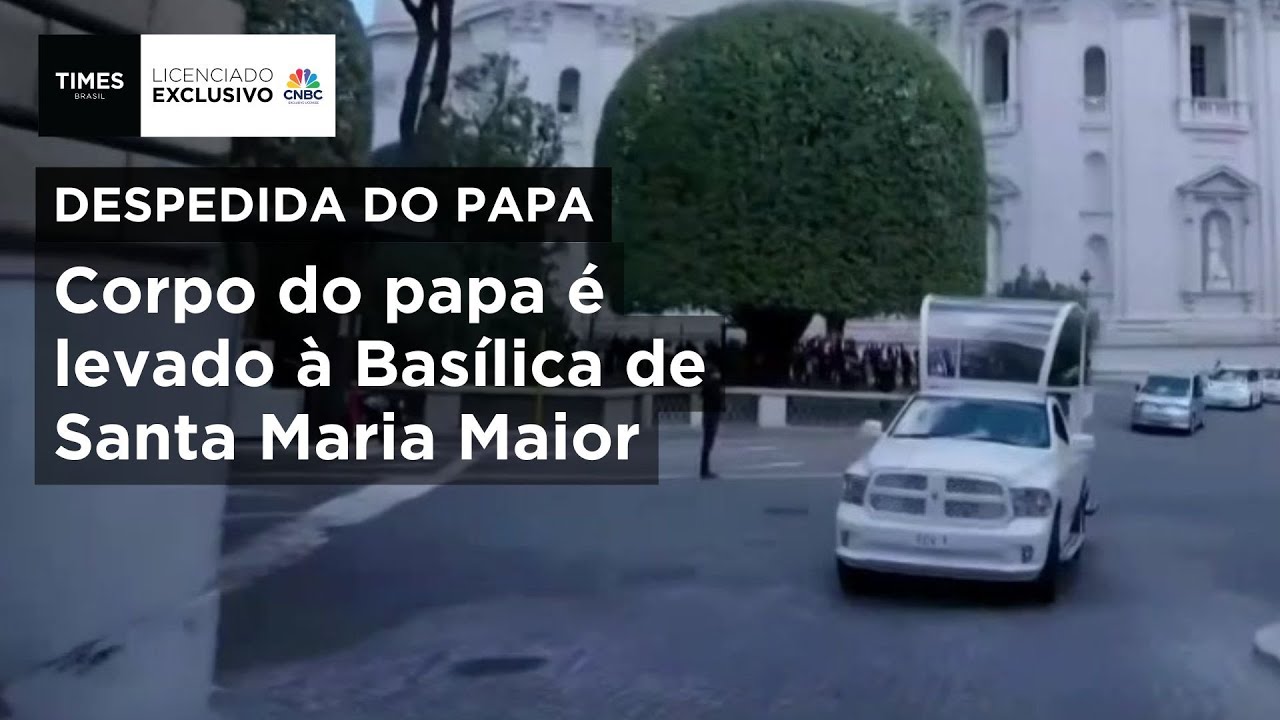 Cortejo do Papa Francisco segue para a Bas&iacute;lica de Santa Maria Maior