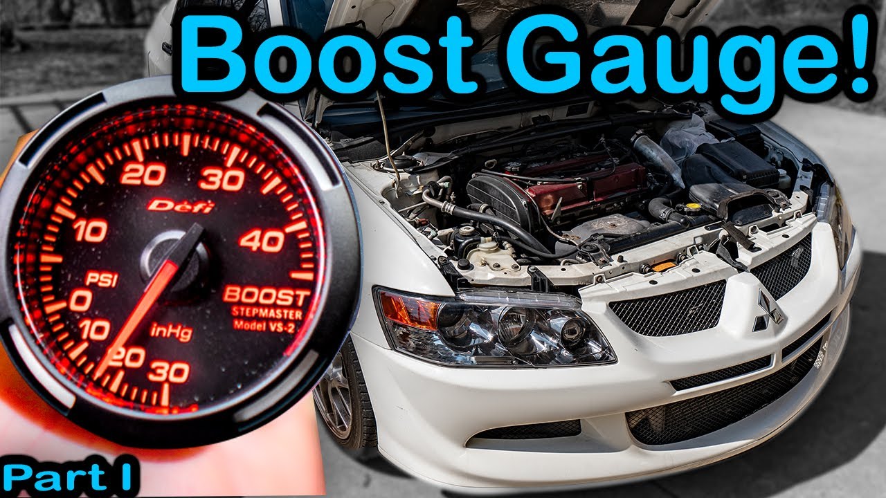 Mitsubishi Evo 8 Defi Boost Gauge Install!