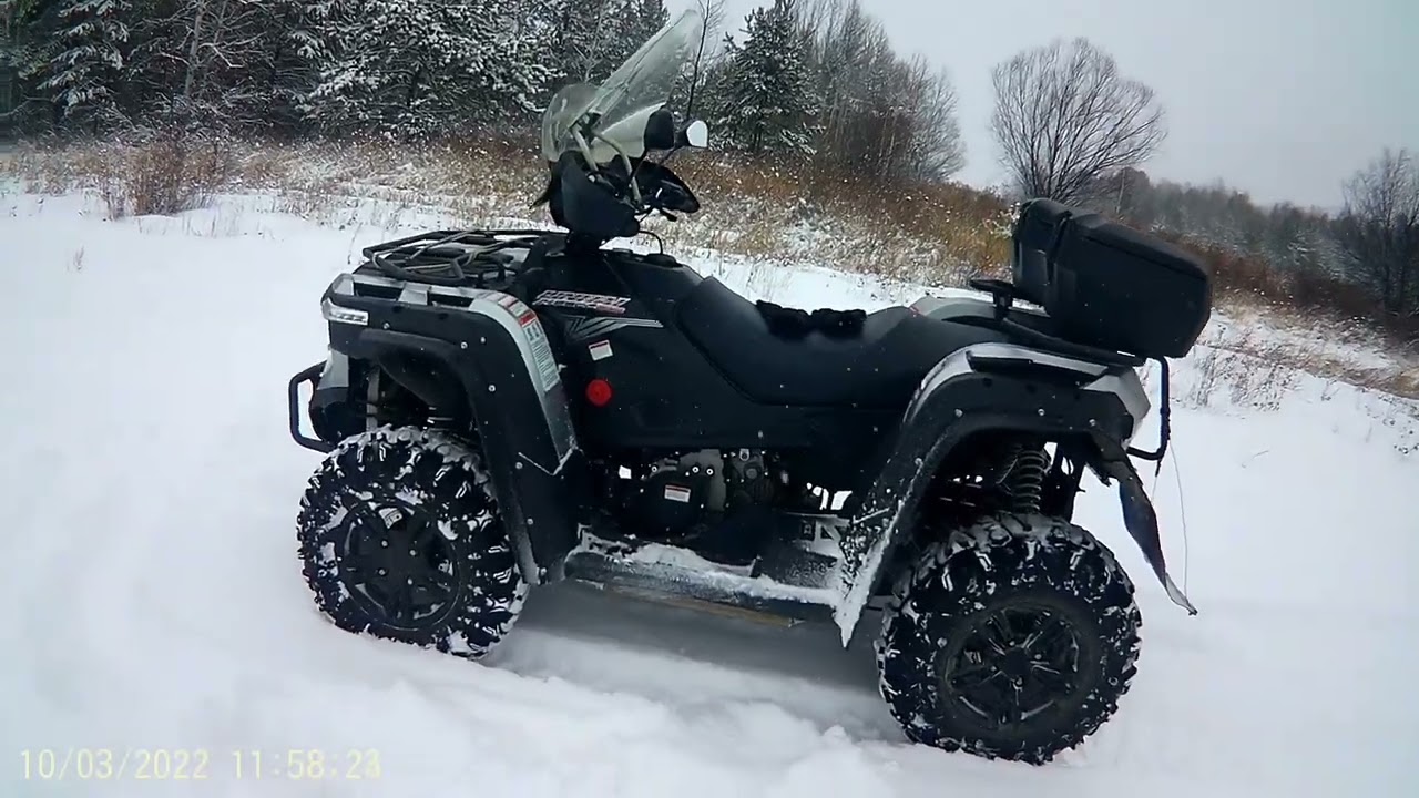 Первый снег за зиму! Покатушка