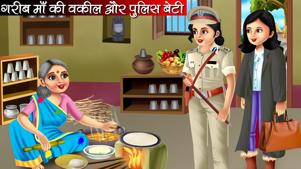 गरीब माँ की वकील और पुलिस बेटी | Garib Maa Ki Vakil Or Police Beti | Hindi Kahani | Moral Stories