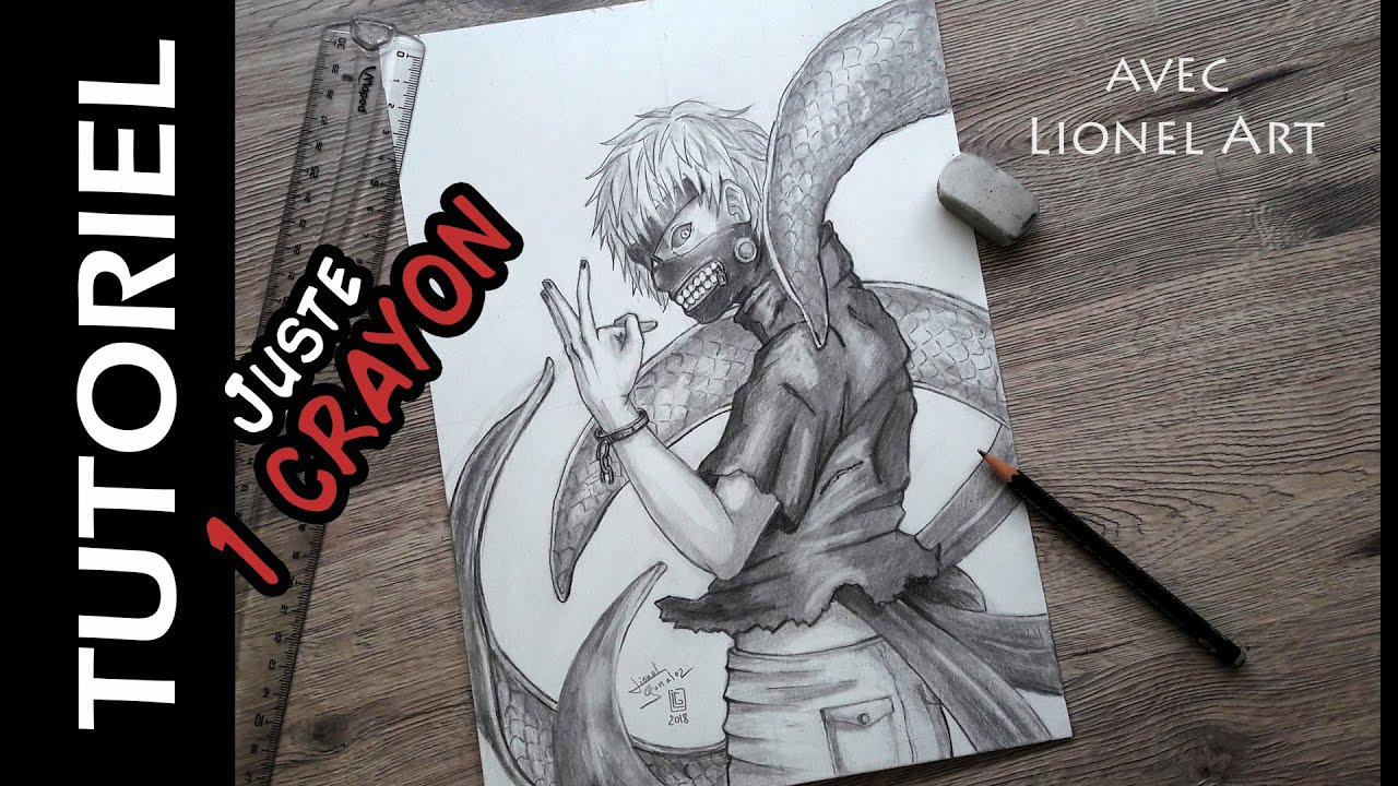 Comment Dessiner Ken Kaneki - avec 1 crayon HB