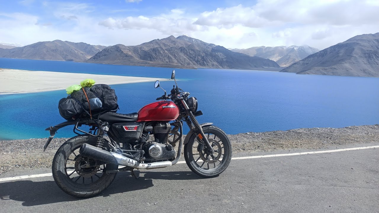 Leh Beautiful Road Raw Video | Honda CB 350 RS Exhaust Sound ASMR #hondacb350rs #exhaustsound #leh