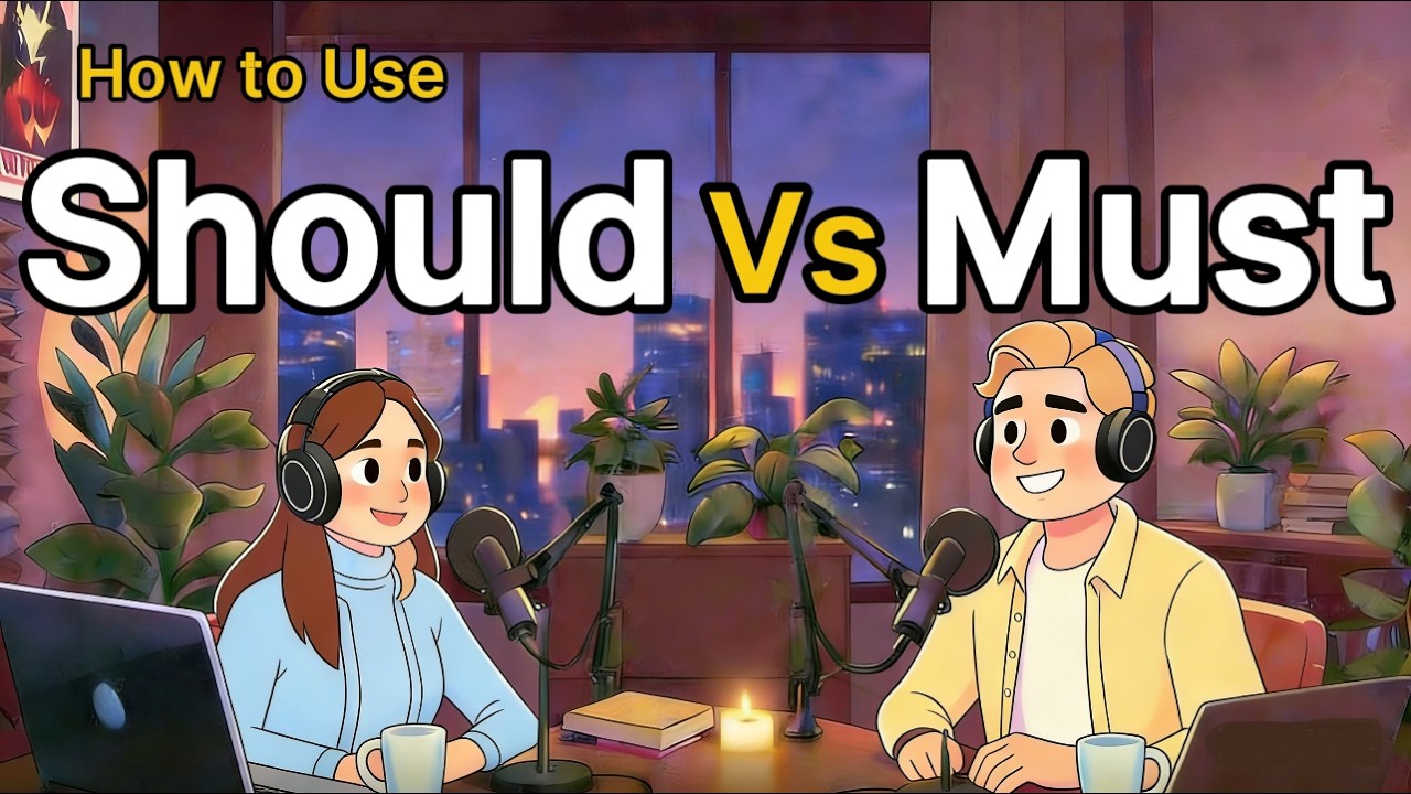 How to Use SHOULD and MUST in English | Real Life English Conversations | English Podcast